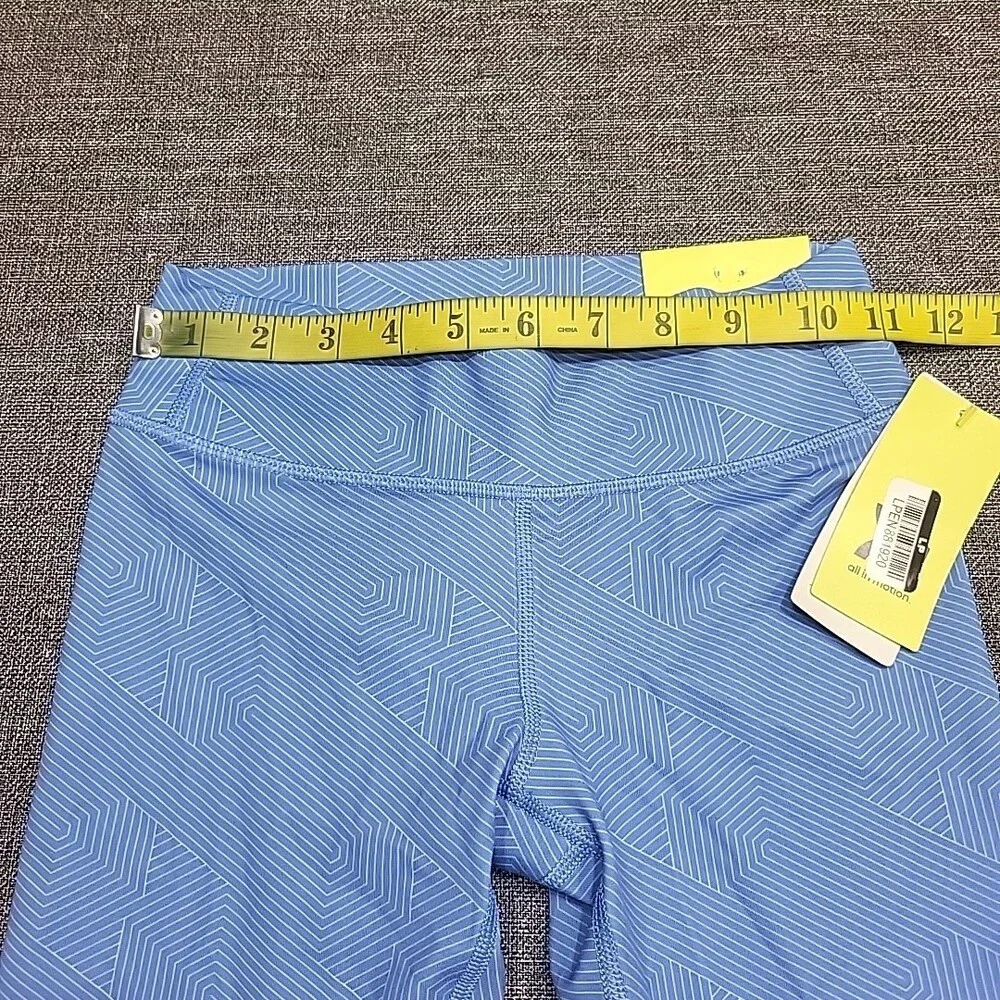 Girls Core Cropped Leggings Medium Size 8 Blue Active Pull On Pants UPF 50+